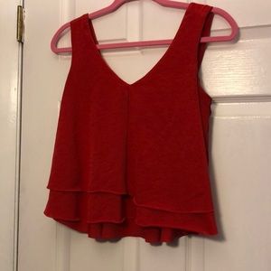 Carmen red-orange crop top XS